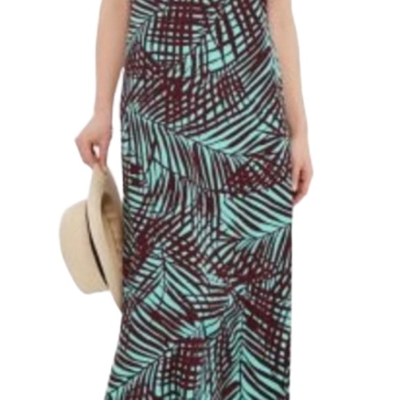 Limited •Online Exclusive• Palm Print Long Dress : Firm Price - Picture 7 of 8